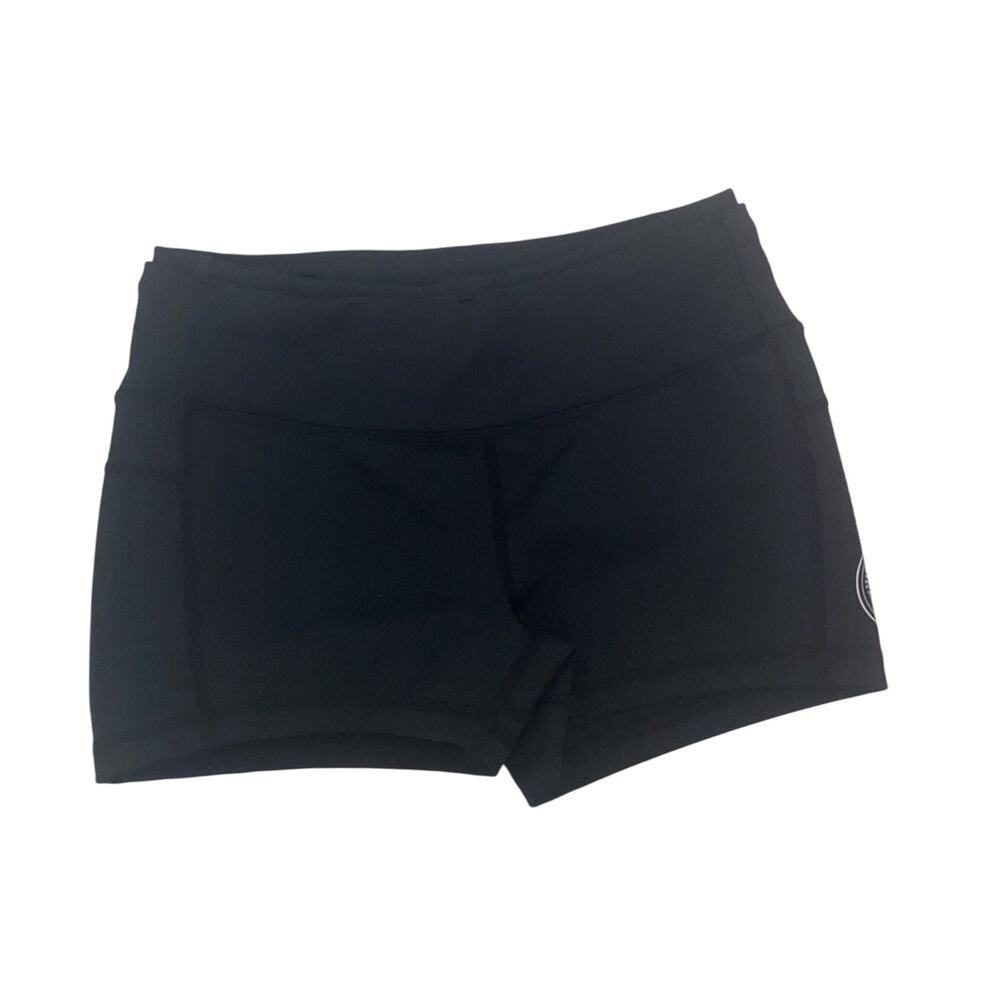 Oiselle Hot Yoga / Running Hot Shorts Black Women Size 2 Spandex Stretchy